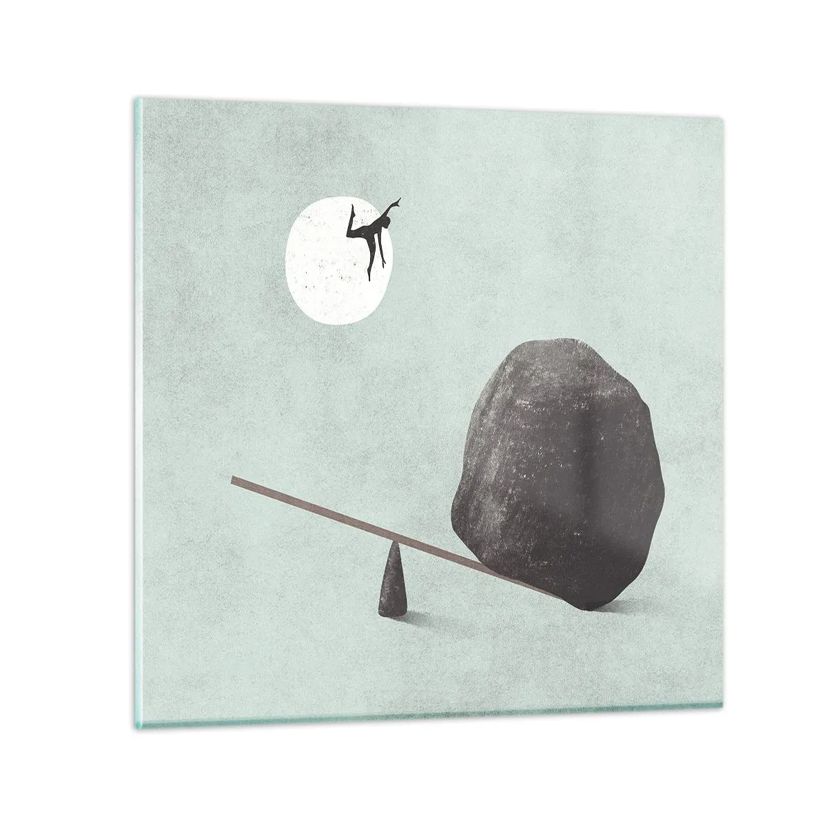 Glastavla - Bild på glas - Uppfylld dröm - 50x50 cm