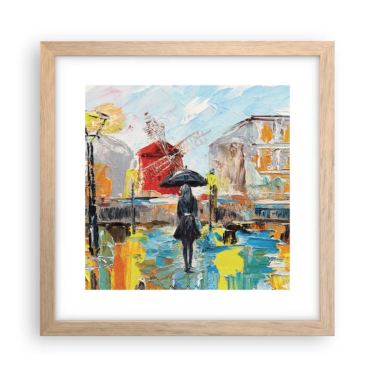 Affisch i ram av ljusek - Parislegender - 30x30 cm