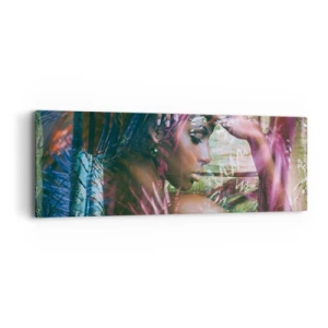 Canvastavla - Bild på duk - Moder Naturen i djungeln - 90x30 cm