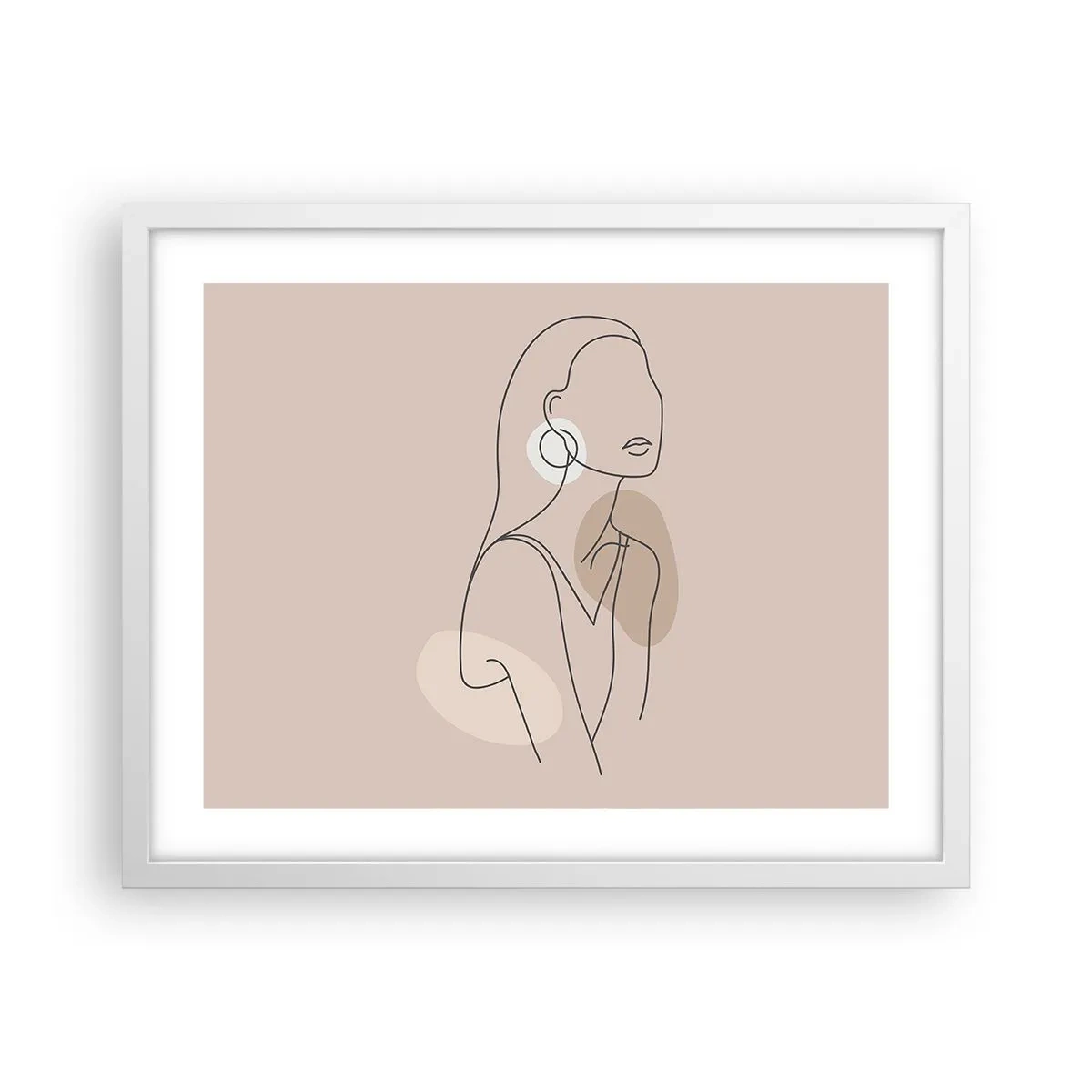 Affisch i vit ram - Flickaktighetens ikon - 50x40 cm