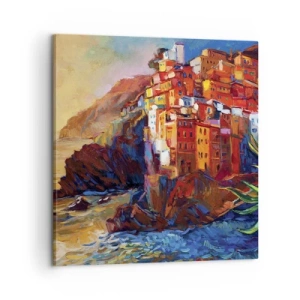 Canvastavla - Bild på duk - Italiensk stämning - 60x60 cm