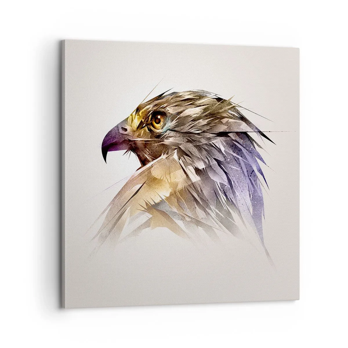 Canvastavla - Bild på duk - En kämpes porträtt - 60x60 cm