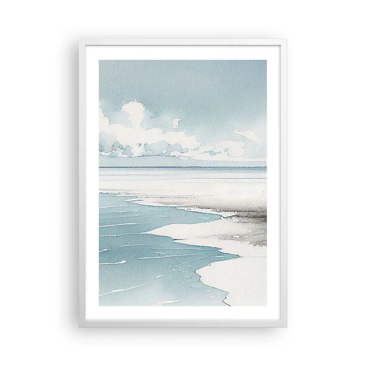 Affisch i vit ram - Milt tidvatten - 50x70 cm