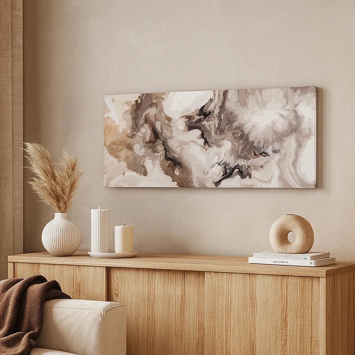 Canvastavla - Bild på duk - En galax födelse - 30x30 cm