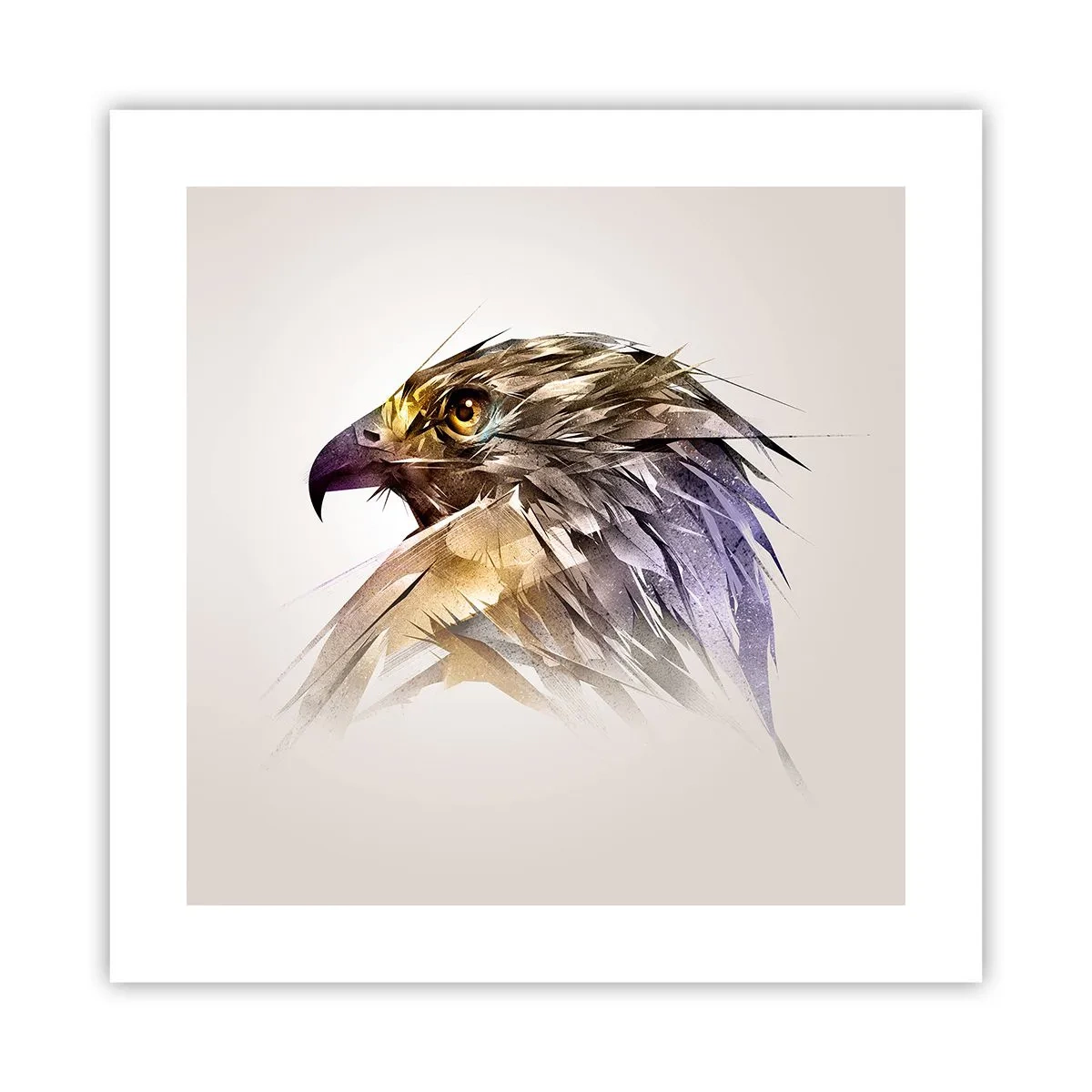 Affisch - En kämpes porträtt - 40x40 cm