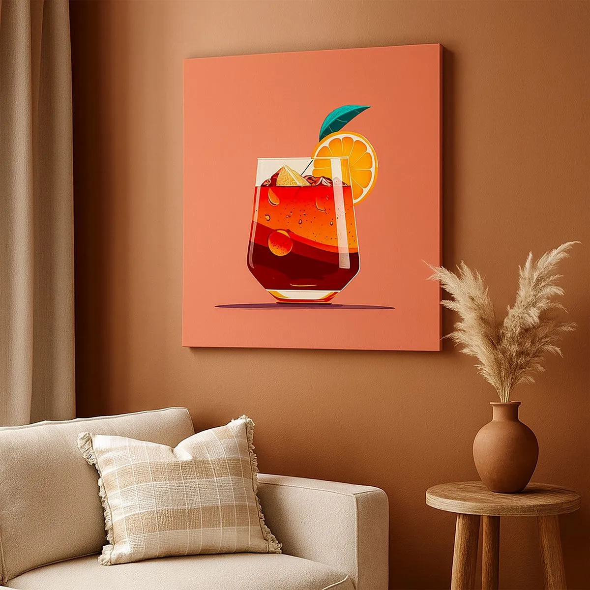 Canvastavla - Bild på duk - Sommarens förfriskning - 30x30 cm