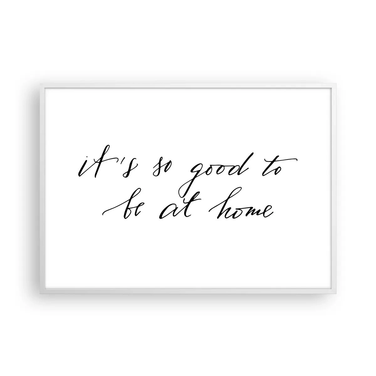 Affisch i vit ram - Hela sanningen - 100x70 cm