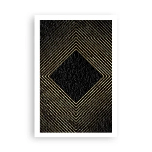 Affisch - Geometri i glamourstil - 61x91 cm