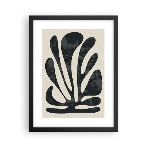 Affisch i svart ram - Abstraktion med flera fingrar - 30x40 cm