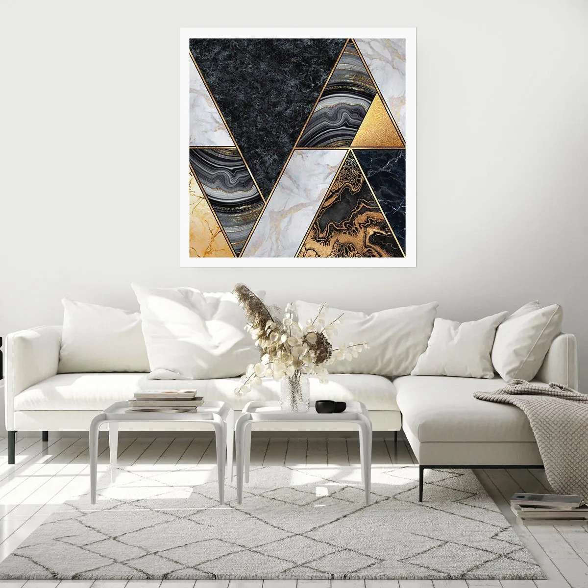 Affisch - Sten vid sten - 60x60 cm