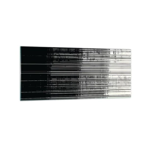 Glastavla - Bild på glas - Vågor och vibrationer - 120x50 cm