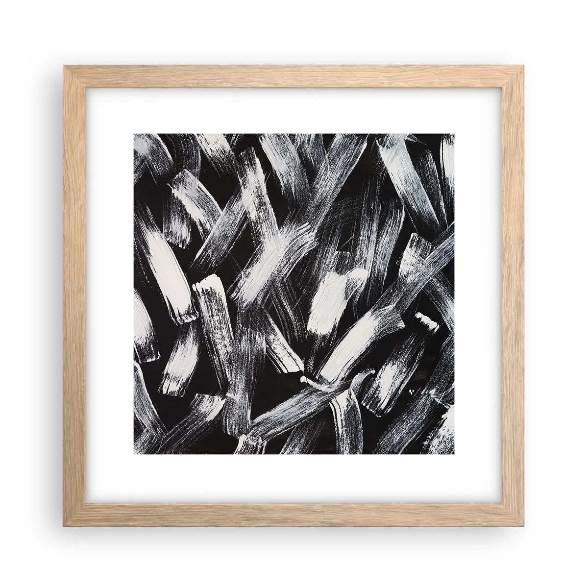 Affisch i ram av ljusek - Abstraktion i industriell anda - 30x30 cm