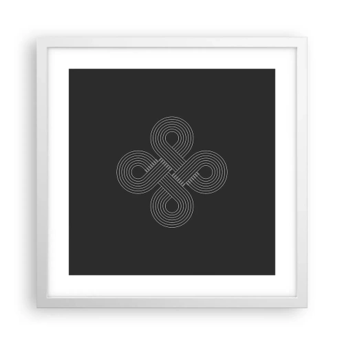 Affisch i vit ram - I keltisk anda - 40x40 cm