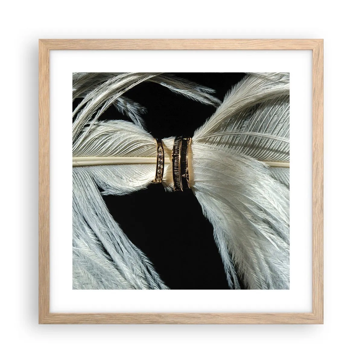 Affisch i ram av ljusek - ...och jag lämnar inte dig… - 40x40 cm