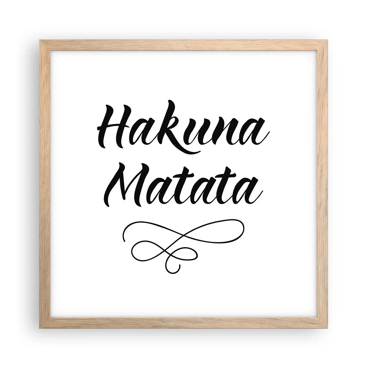 Affisch i ram av ljusek - Bästa rådet - 40x40 cm