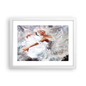 Affisch i vit ram - Fin och lätt som tyll - 40x30 cm