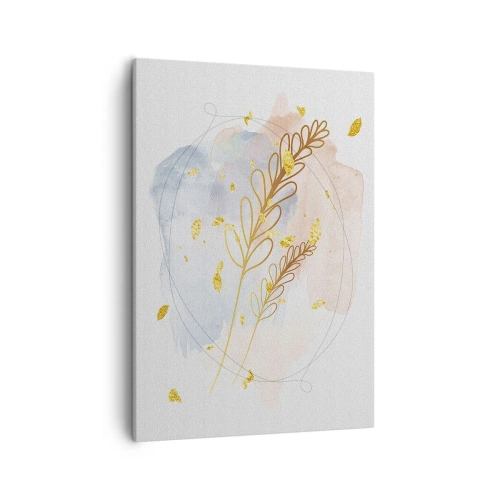 Canvastavla - Bild på duk - En gyllene explosion - 50x70 cm