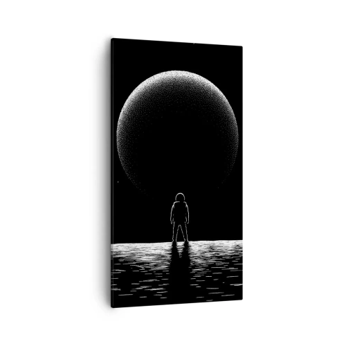 Canvastavla - Bild på duk - Ansikte mot ansikte - 55x100 cm