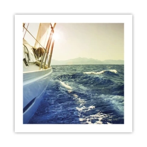 Affisch - Mot äventyret - 50x50 cm