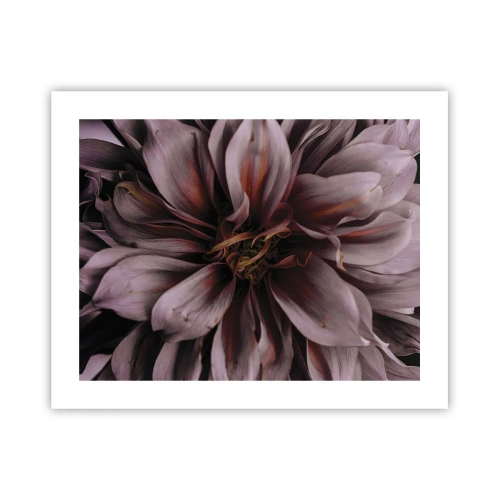 Affisch - Blommigt hjärta - 50x40 cm