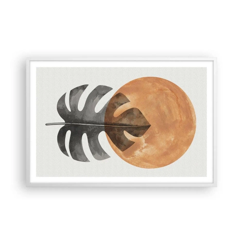 Affisch i vit ram - Alltid solen - 91x61 cm