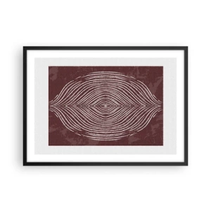 Affisch i svart ram - Rymden talar - 70x50 cm