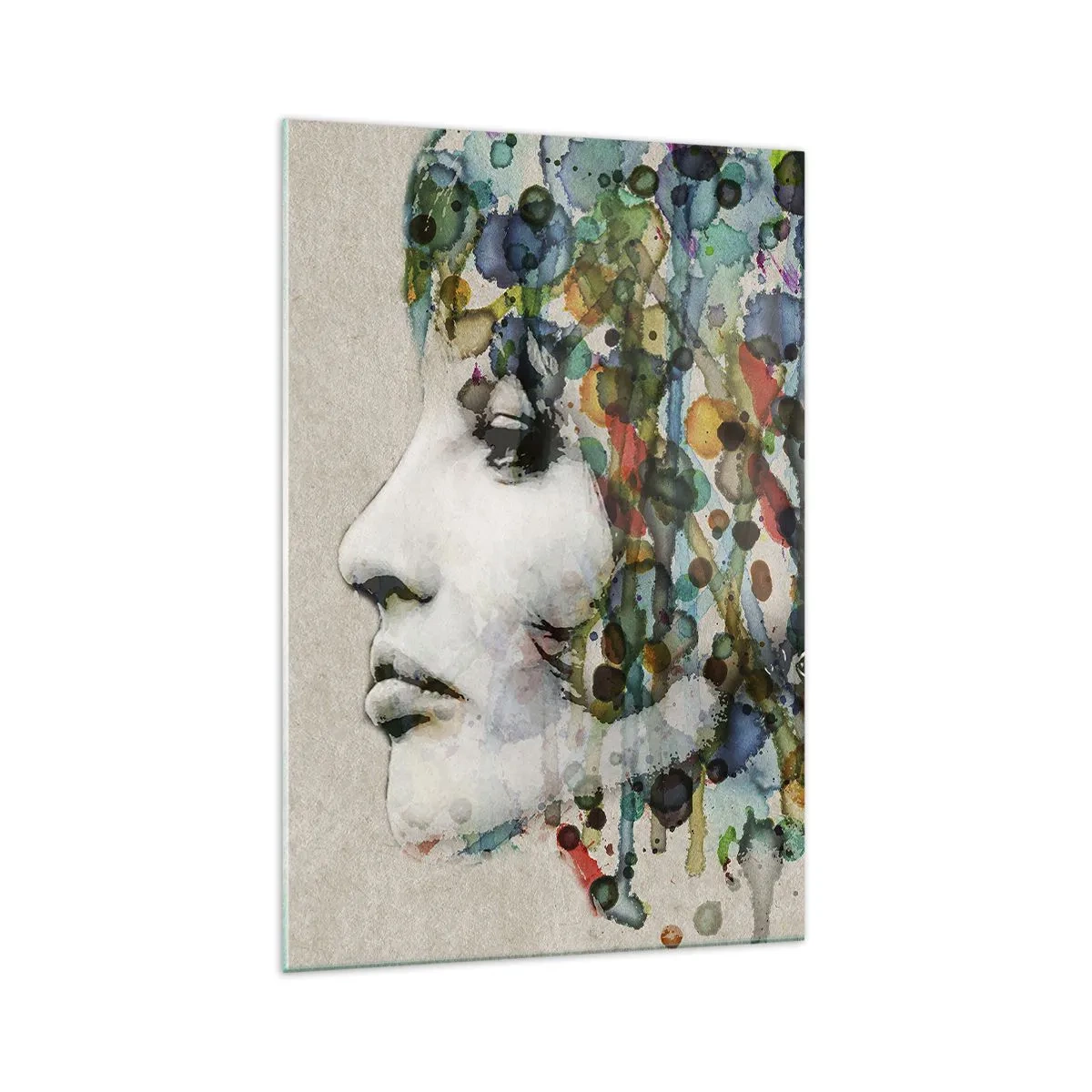 Glastavla - Bild på glas - Uppstånden ur glädje - 70x100 cm