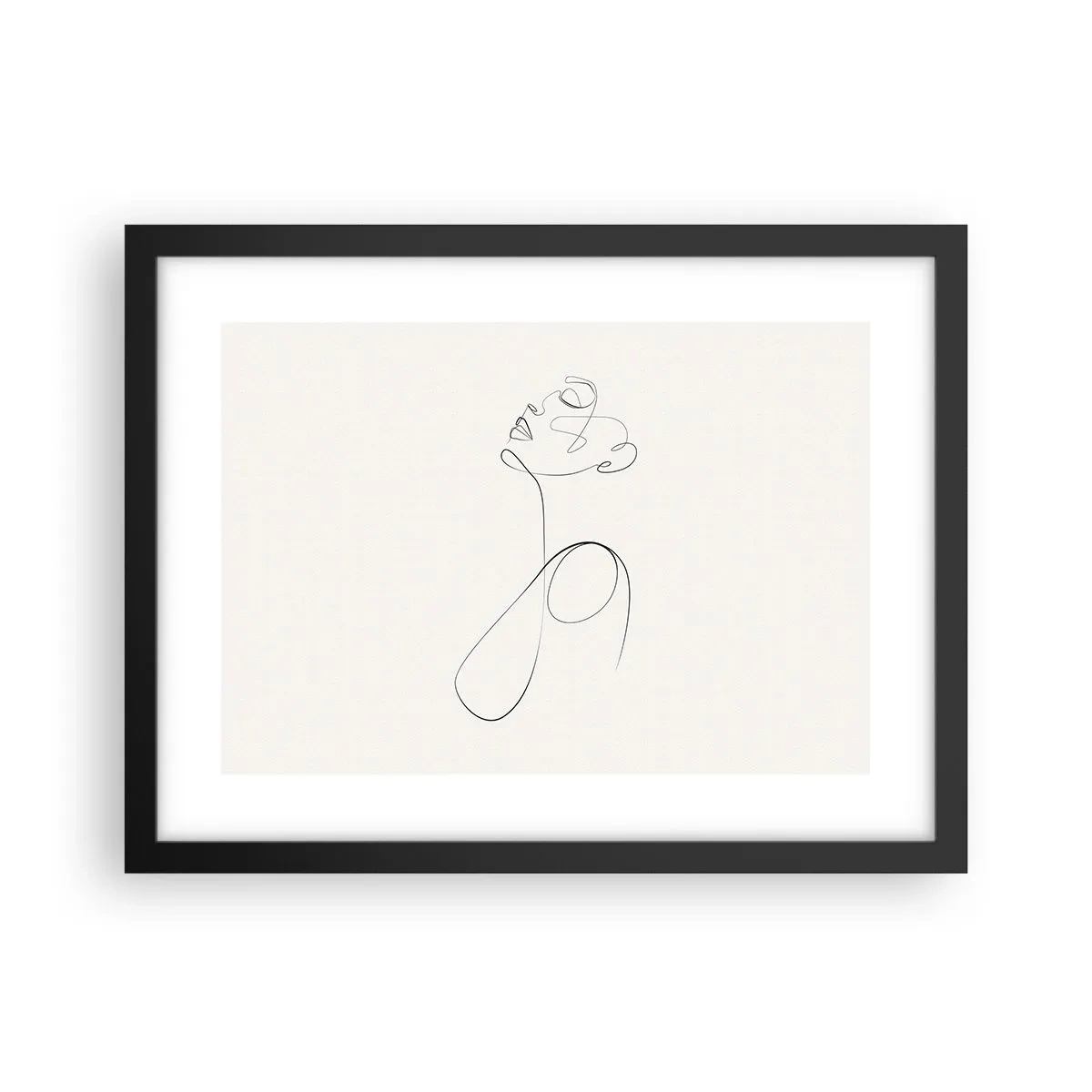 Affisch i svart ram - Förvirrad i drömmarna - 40x30 cm