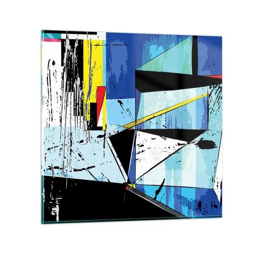 Glastavla - Bild på glas - Se värden ur en vinkel... - 40x40 cm