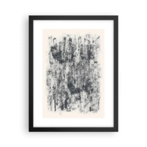Affisch i svart ram - Dimmig komposition - 30x40 cm