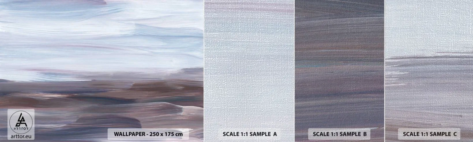 Provbit av fototapet Premium Canvas - Element: vatten - Måla, Bit, Minimalism - 100x30 cm