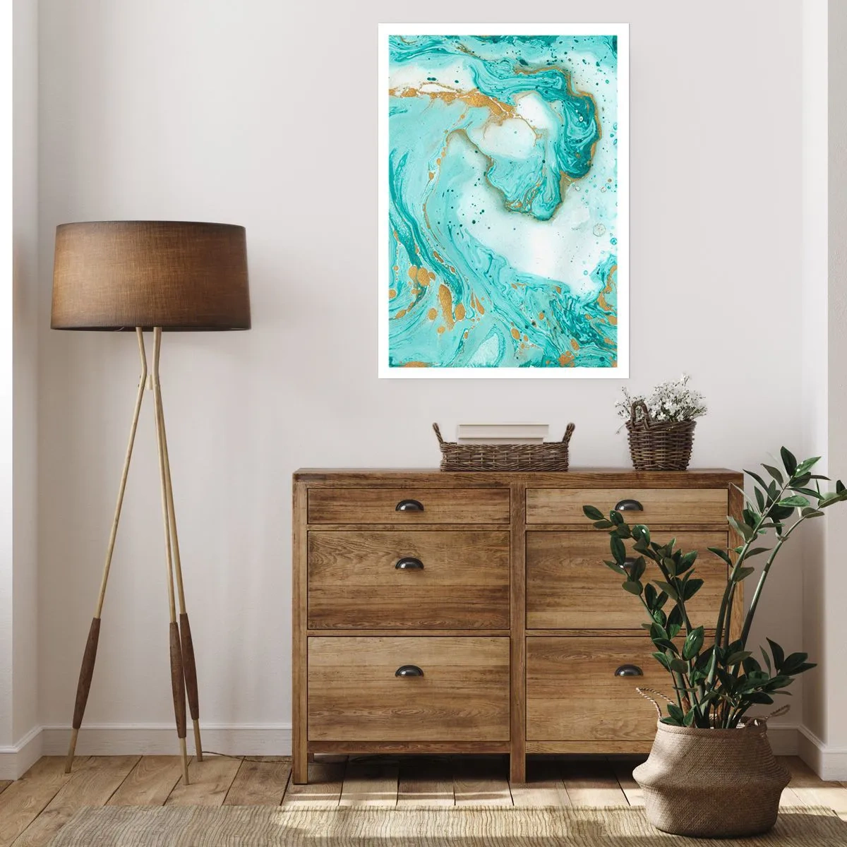 Affisch - Under stora vågen från Edo-tiden - 50x70 cm