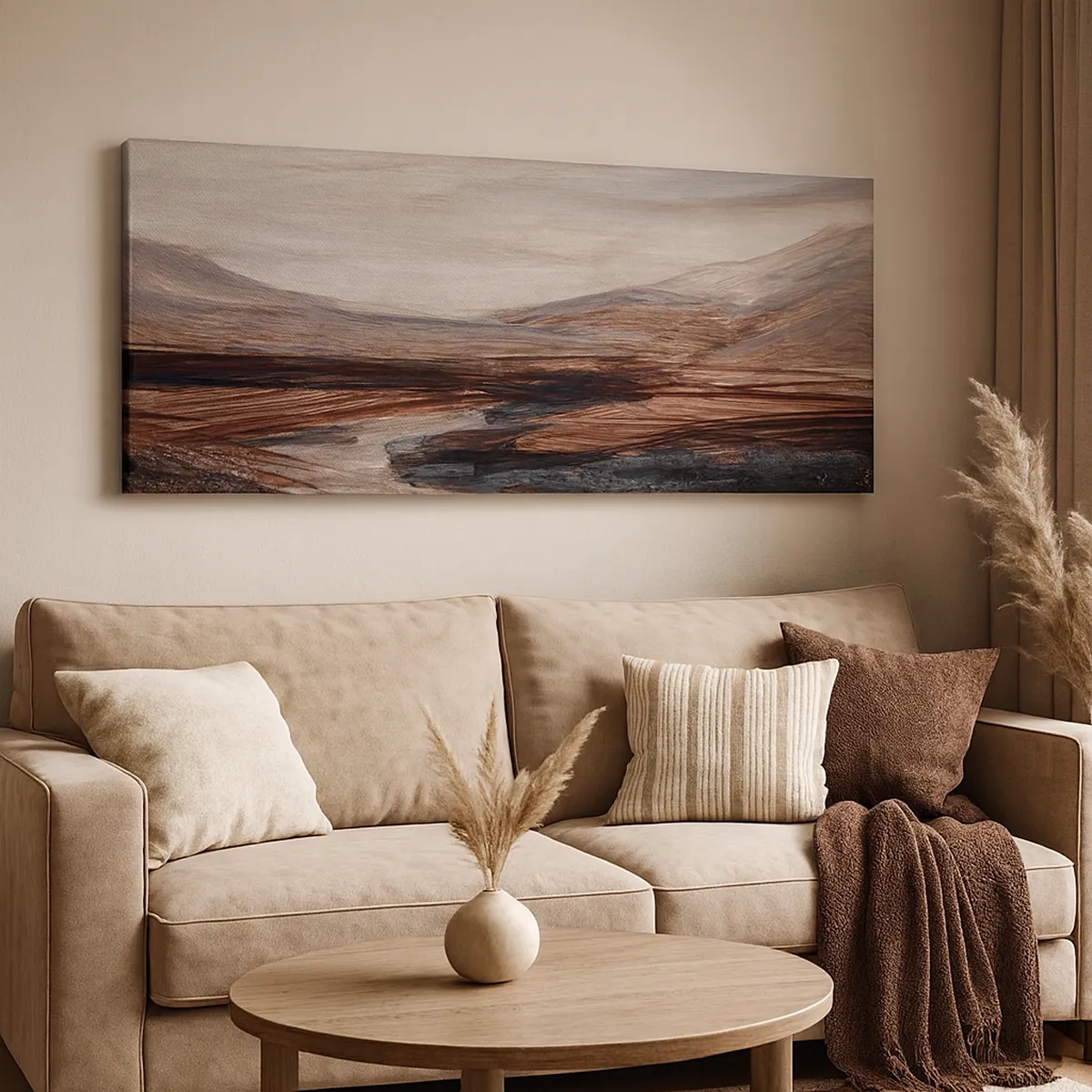 Canvastavla - Bild på duk - Fridfull dal - 30x30 cm