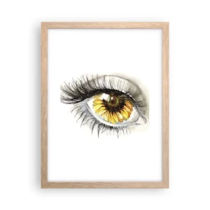 Affisch i ram av ljusek - Blick het som sommar - 30x40 cm