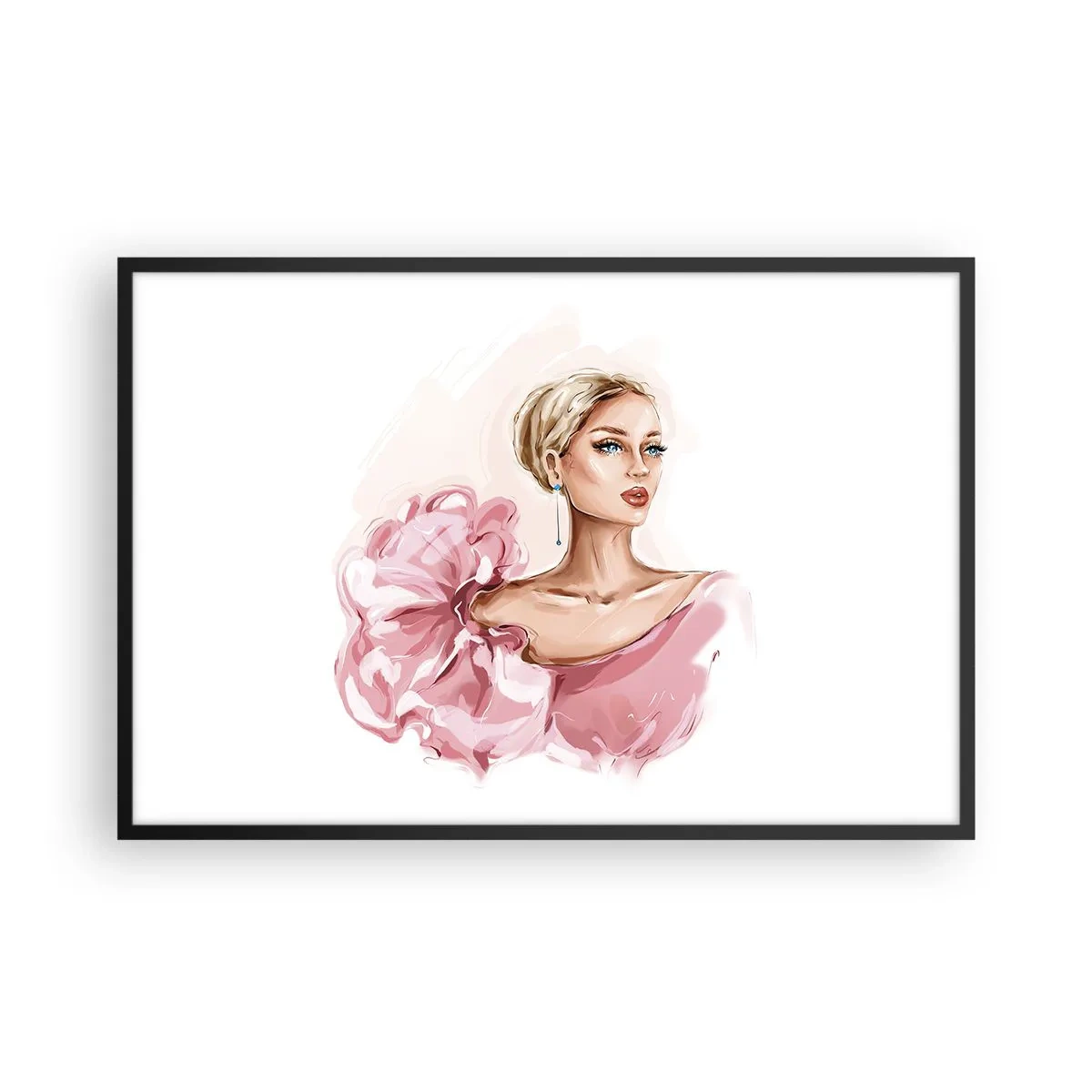 Affisch i svart ram - Som målad... - 91x61 cm