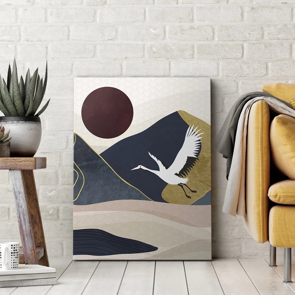 Canvastavla - Bild på duk - Nästa dag FLUGIT iväg - 70x100 cm