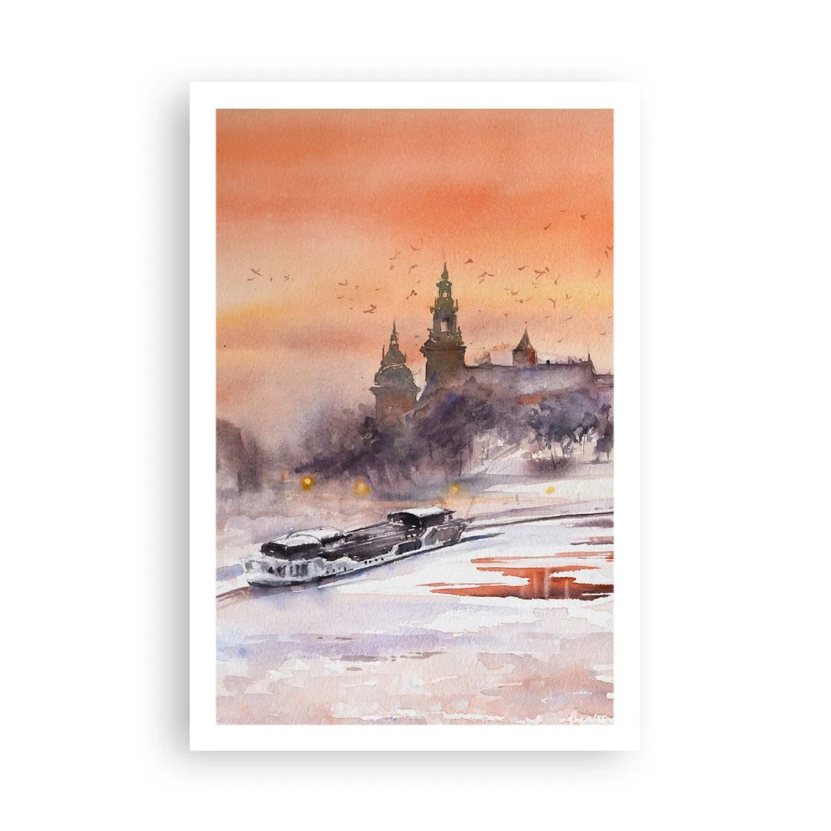 Affisch - Kunglig solnedgång - 61x91 cm