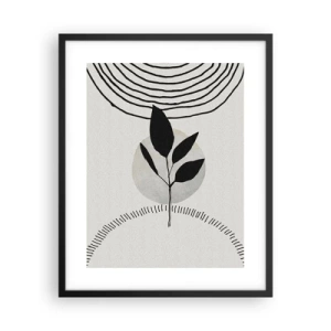 Affisch i svart ram - Komposition: naturens ritualer - 40x50 cm