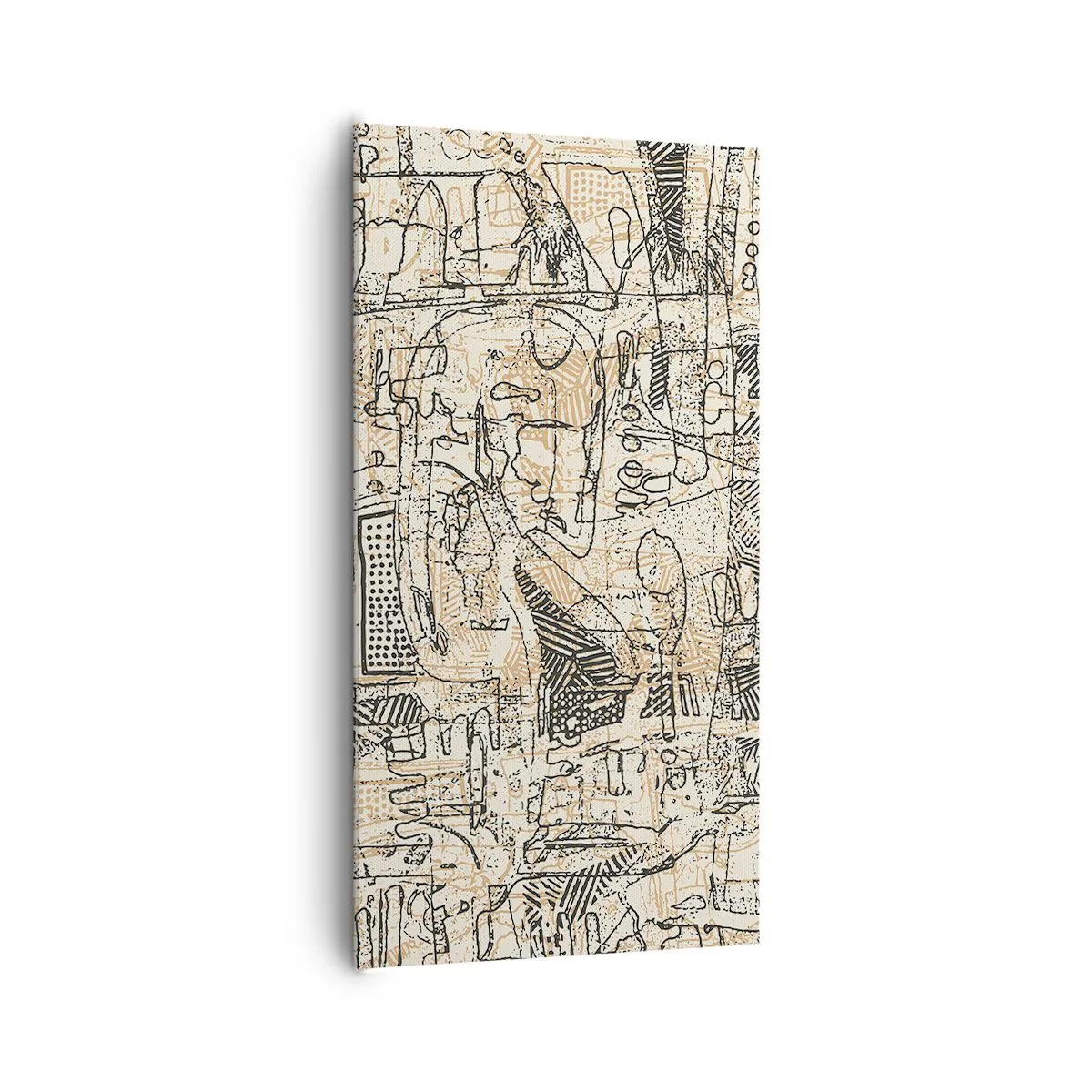 Canvastavla - Bild på duk - Väntar på avkodning - 65x120 cm