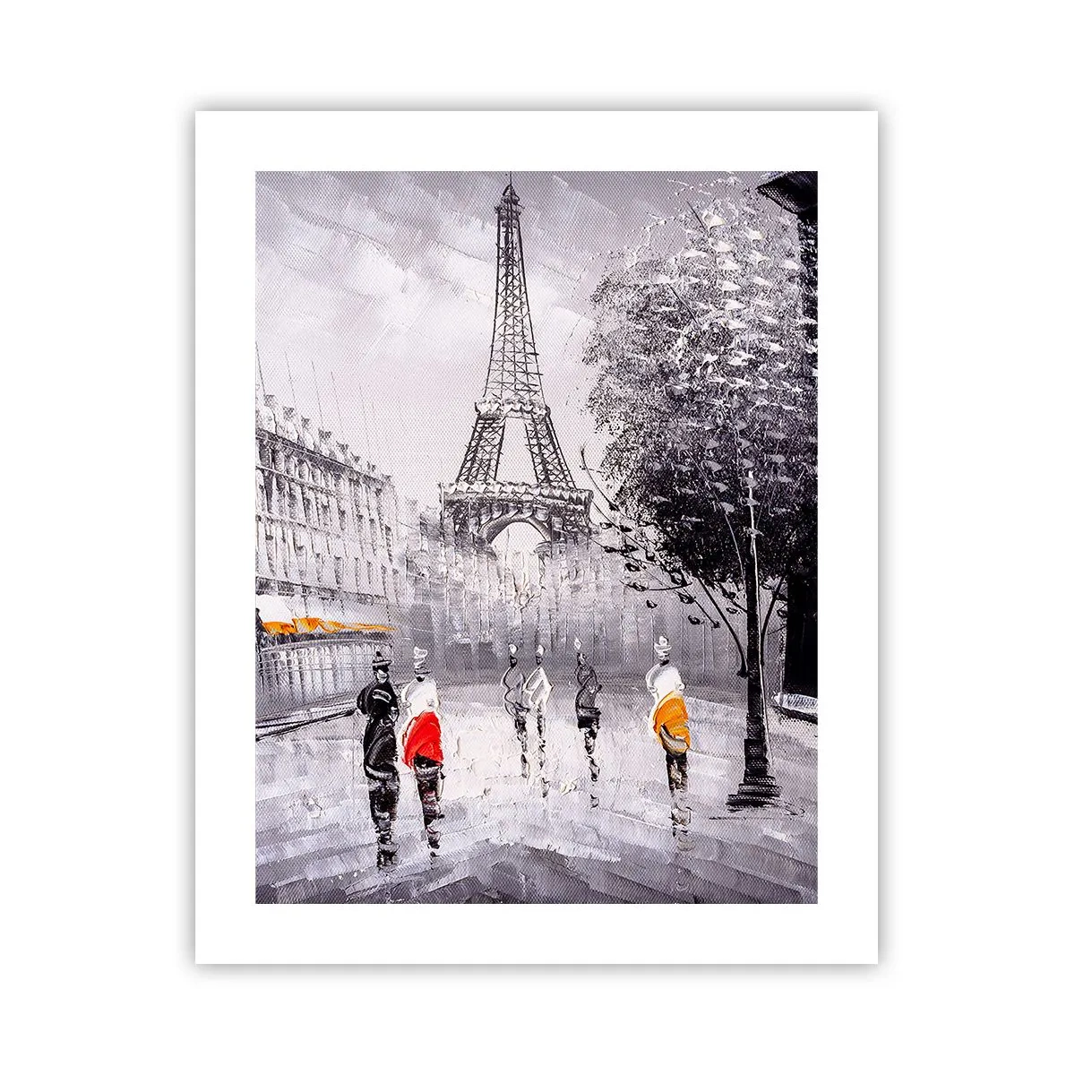 Affisch - Promenad i Paris - 40x50 cm