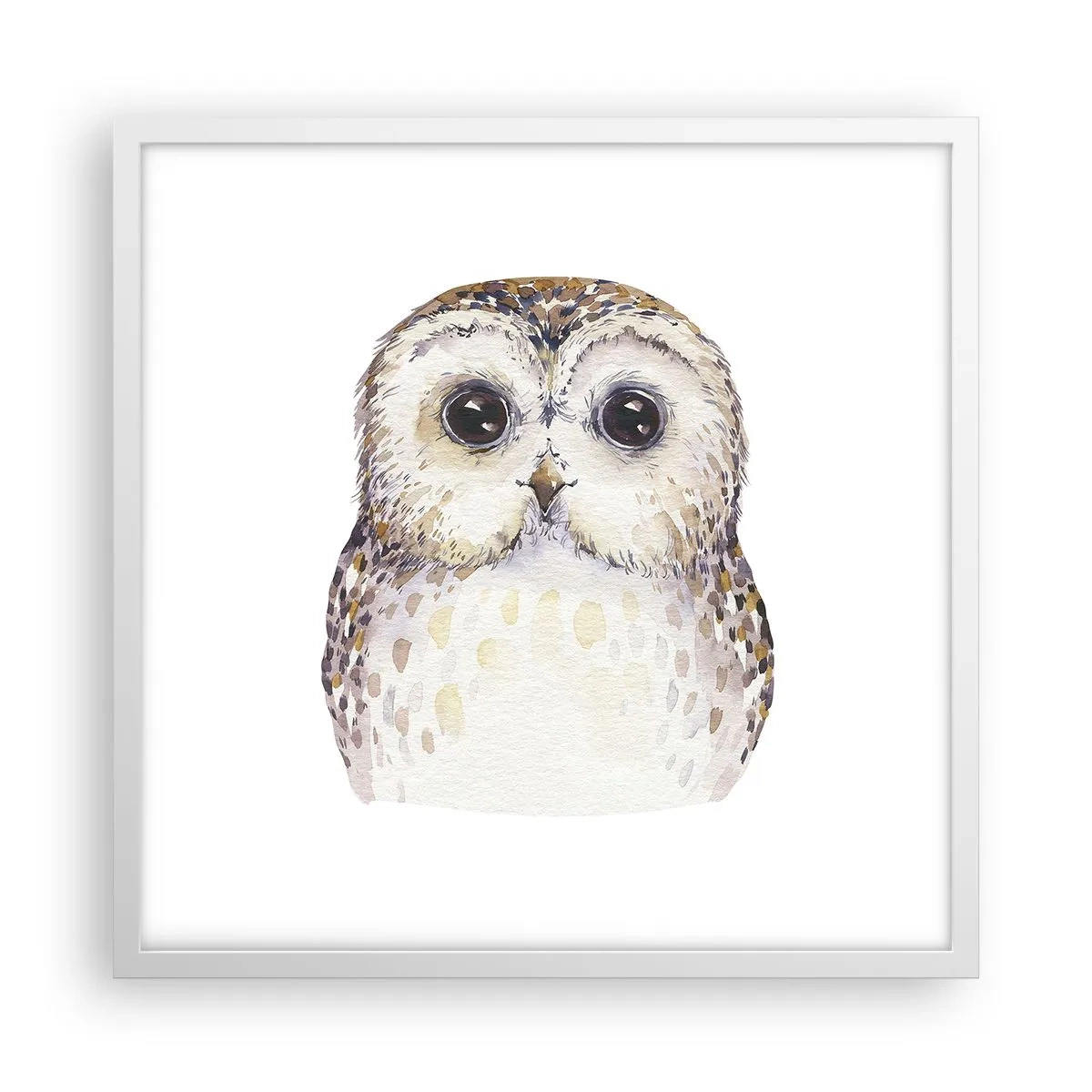 Affisch i vit ram - Titta i mina ögon - 50x50 cm