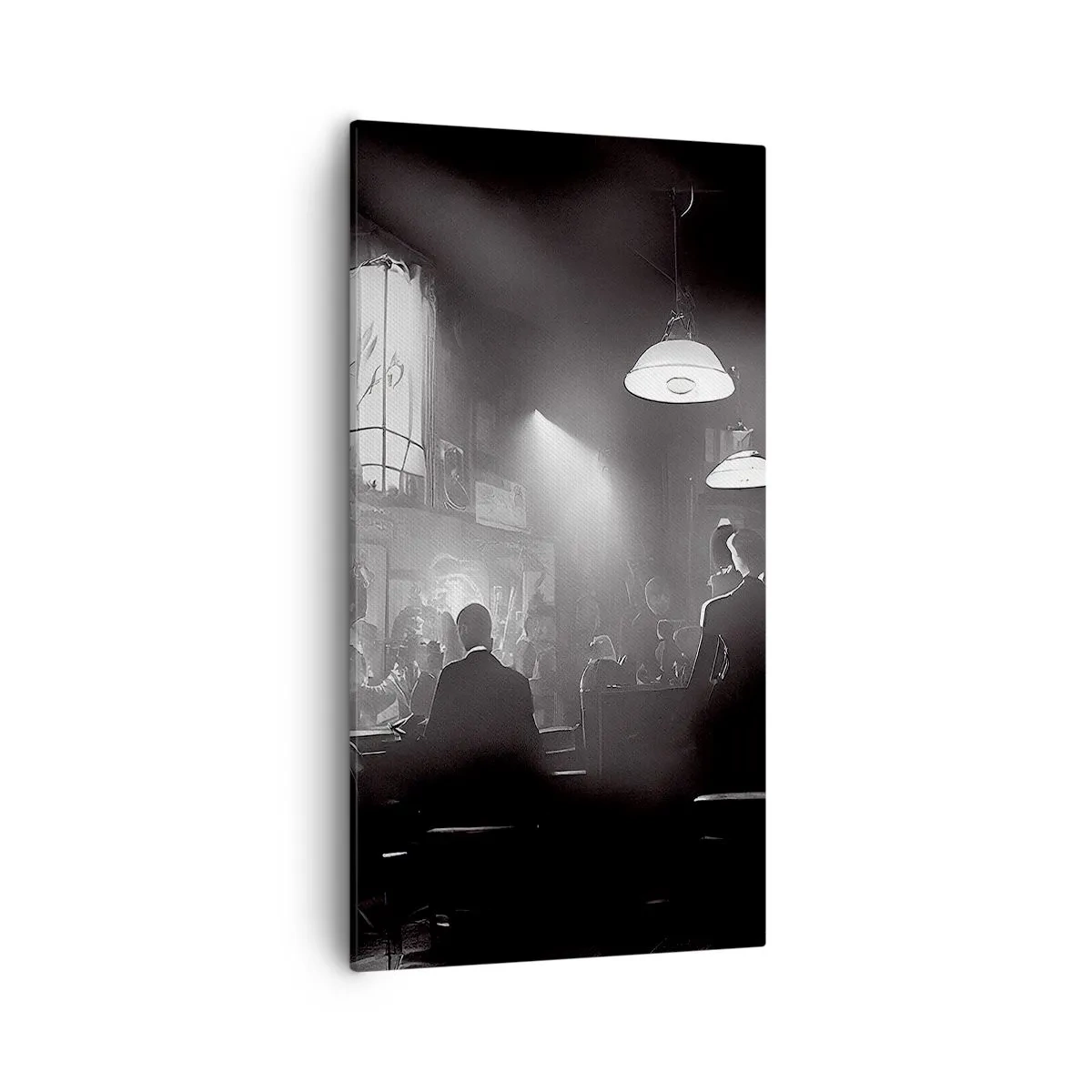 Canvastavla - Bild på duk - I en jazzig stämning - 55x100 cm
