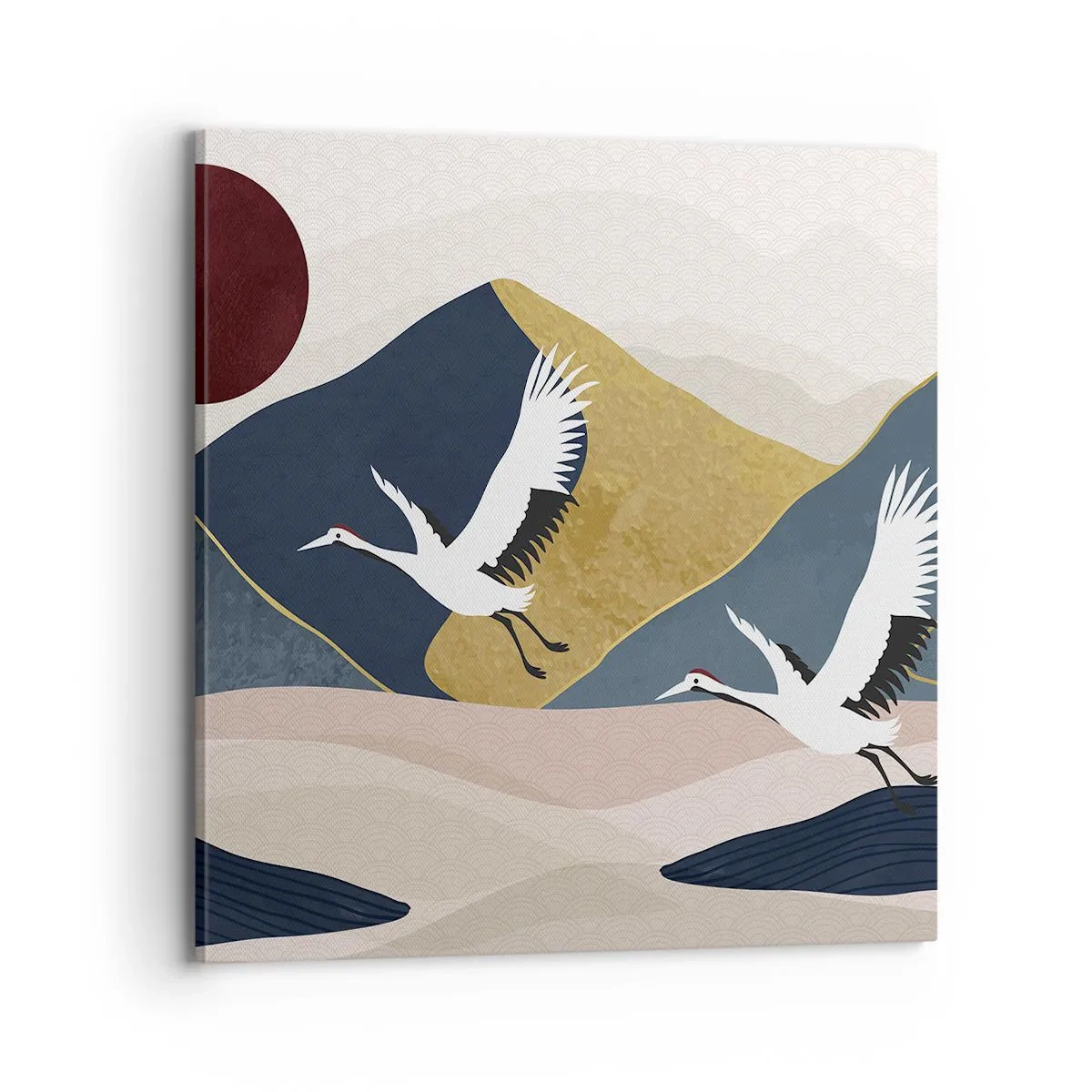 Canvastavla - Bild på duk - Nästa dag FLUGIT iväg - 70x70 cm