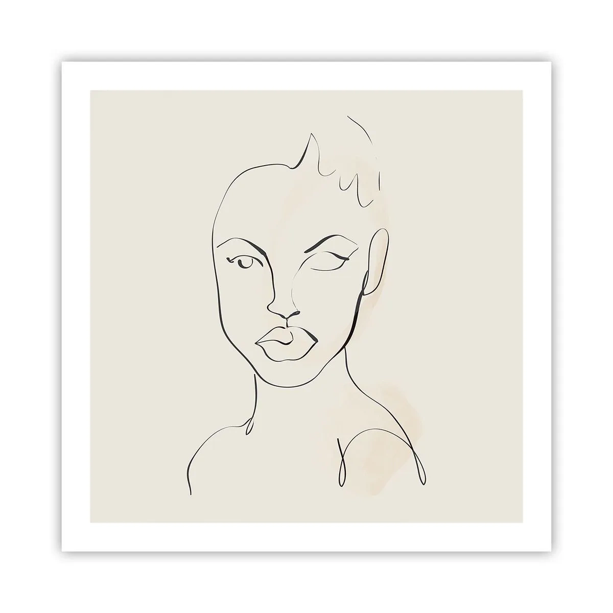 Affisch - Sensualitetens kontur - 60x60 cm