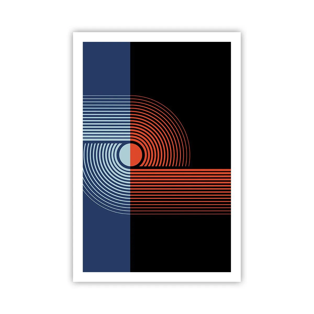 Affisch - I en geometrisk kläm - 61x91 cm