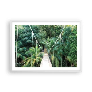 Affisch i vit ram - Welcome to the jungle! - 70x50 cm