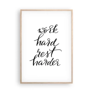 Affisch i ram av ljusek - Livsbalans - 70x100 cm