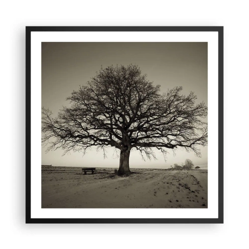 Affisch i svart ram - Härifrån till evighet - 60x60 cm