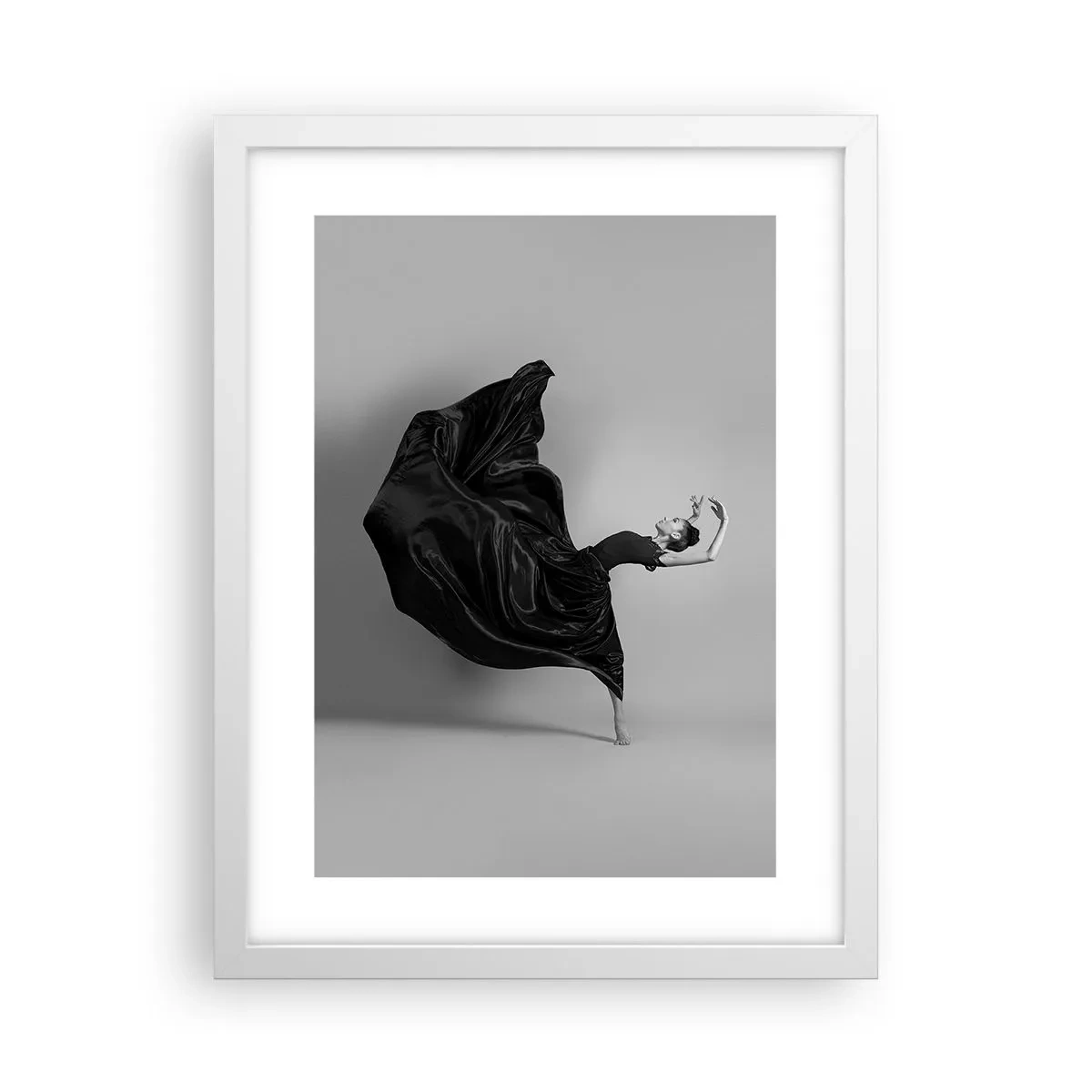 Affisch i vit ram - Bevingad av musiken - 30x40 cm