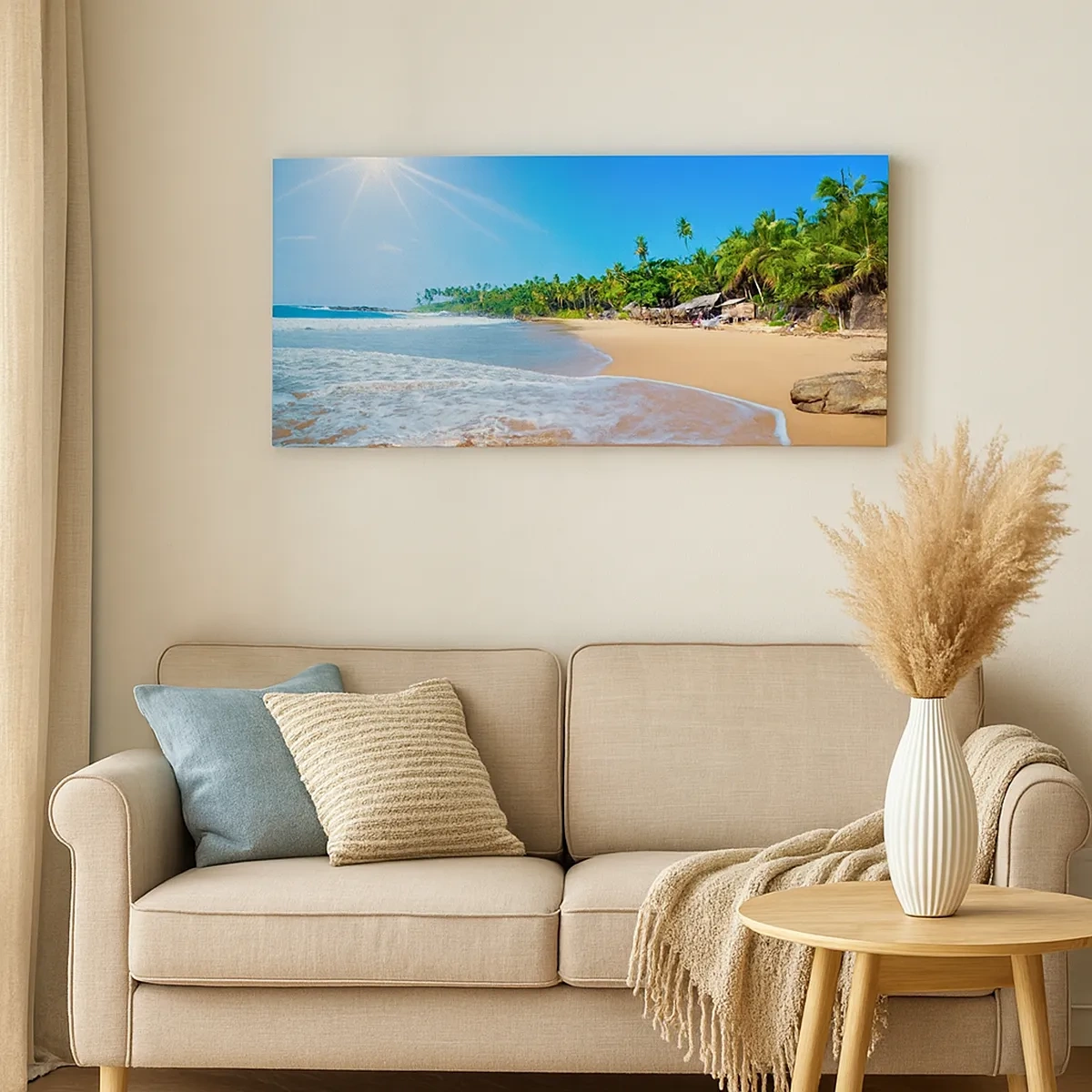 Canvastavla - Bild på duk - Exotisk plats för dig - 30x30 cm